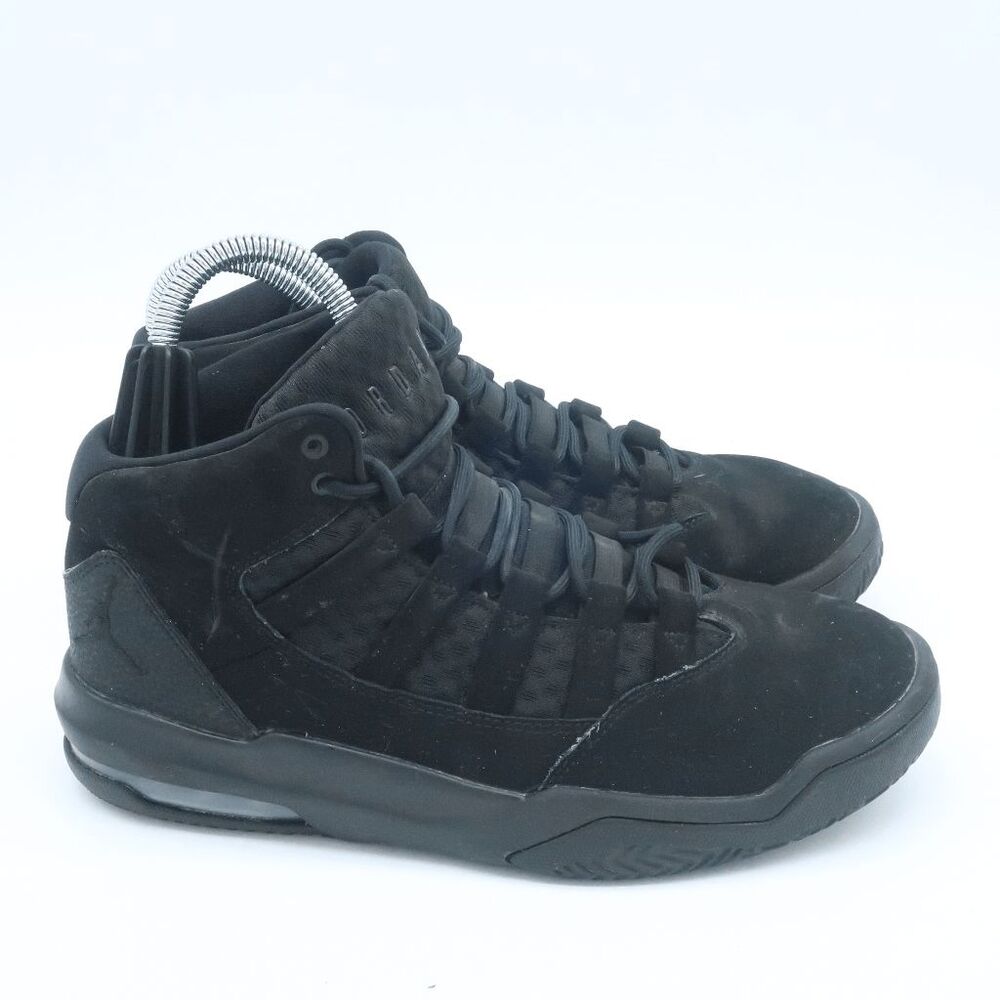 Jordan Max Aura All Black Basketball Sneakers Men's Size 8 - Picture 2 of 14